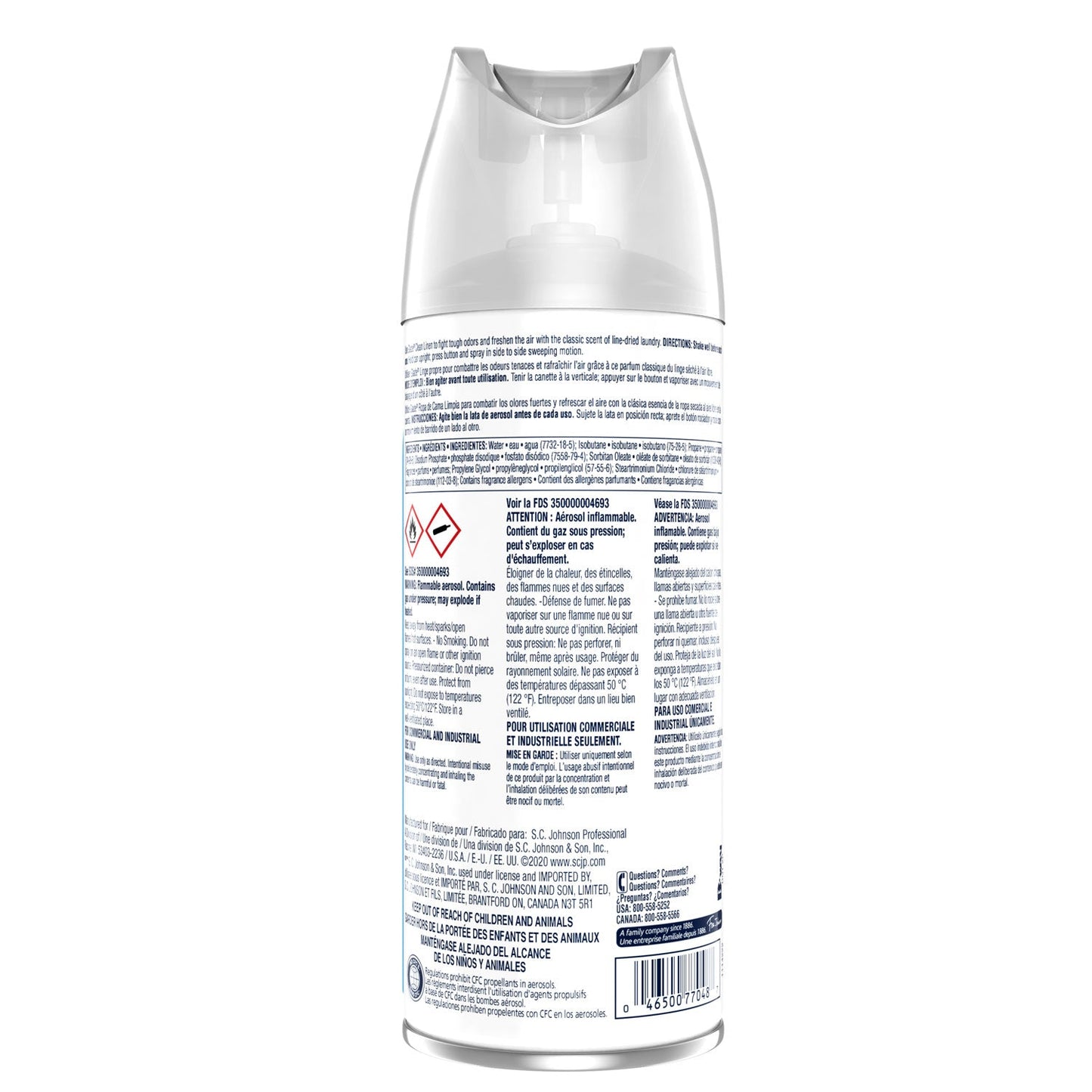 Glade Air Freshener, Clean Linen, 13.8 oz, 12/Carton