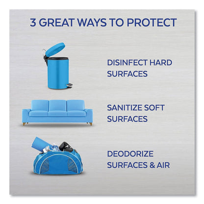 LYSOL Disinfectant Spray To Go, Crisp Linen, 1 oz Aerosol Spray, 12/Carton