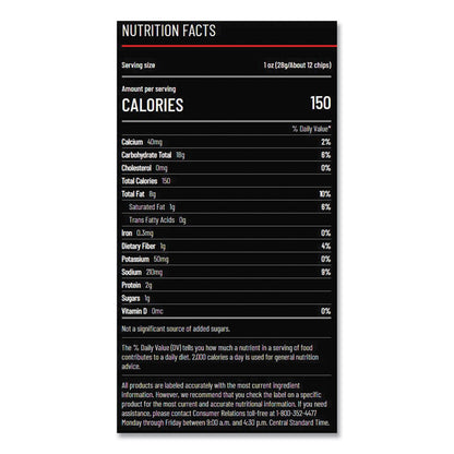 Doritos Nacho Cheese Tortilla Chips, 1.75 oz Bag, 64/Carton