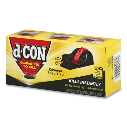 d-CON Ultra Set Covered Snap Trap, Plastic, 6/Carton