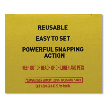 d-CON Ultra Set Covered Snap Trap, Plastic, 6/Carton