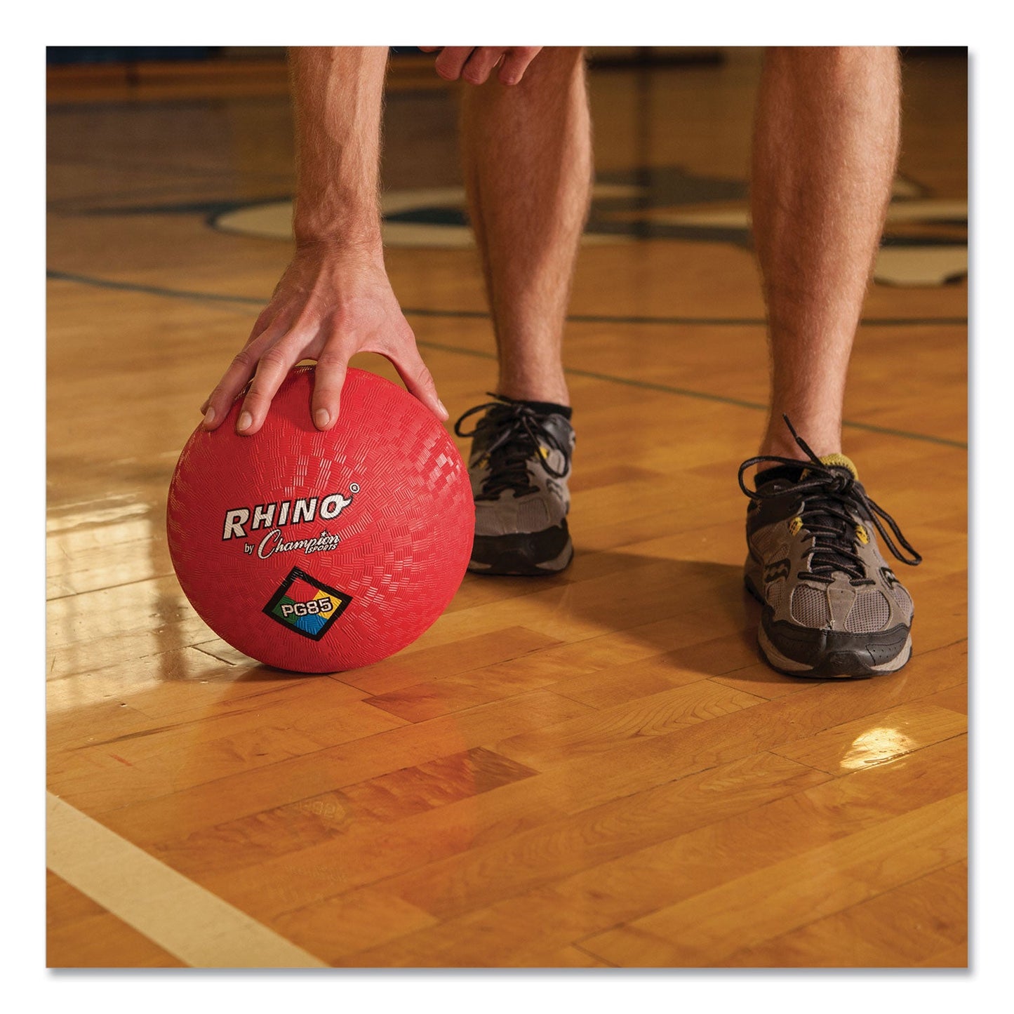 Champion Sports Playground Ball, 8.5" Diameter, Red