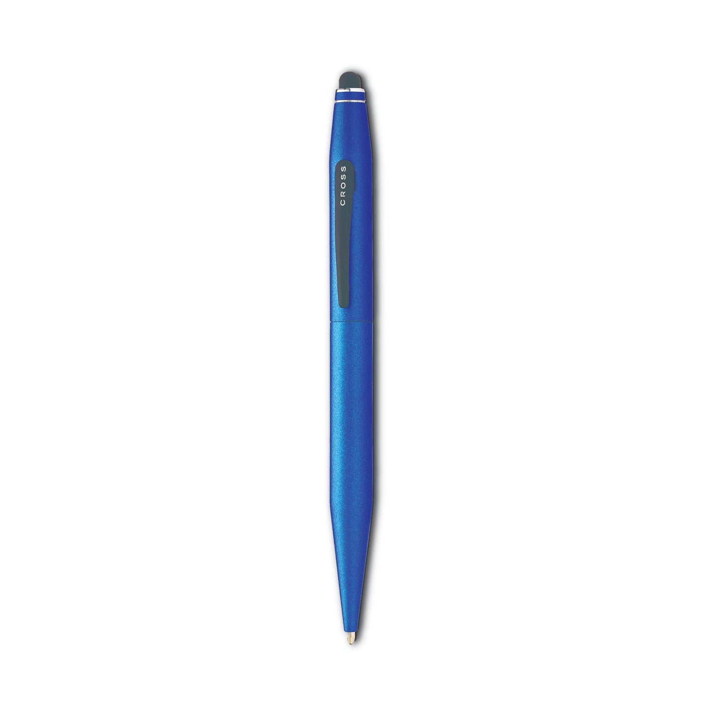Cross Tech 2 Ballpoint Pen/Stylus, Retractable, Medium 0.7 mm, Black Ink, Blue Barrel