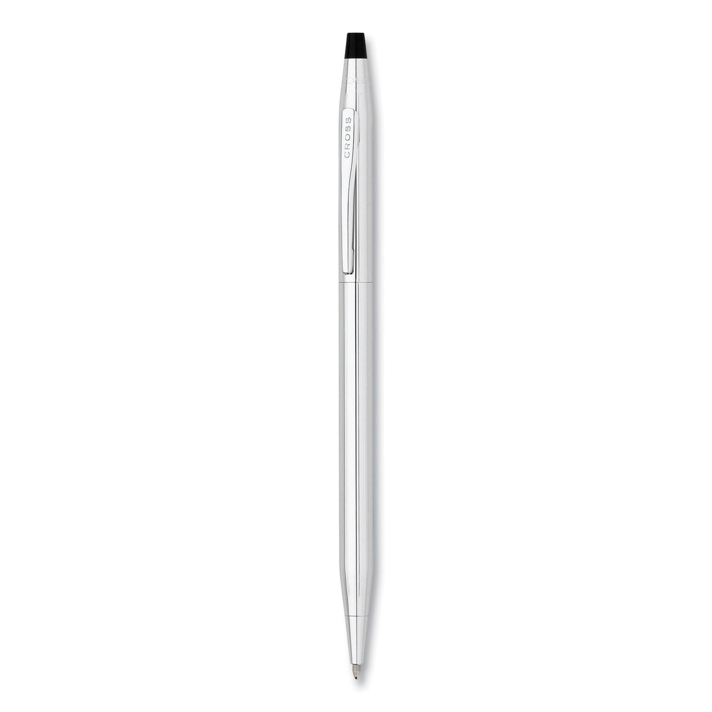 Cross Classic Century Twist-Action Ballpoint Pen, Retractable, Medium 1 mm, Black Ink, Chrome Barrel