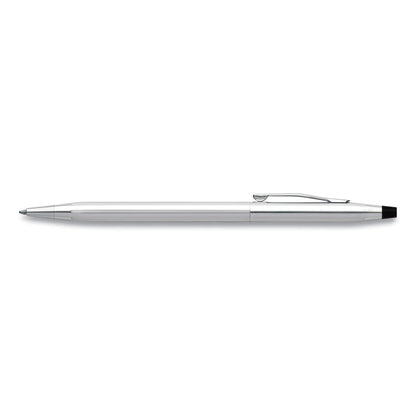 Cross Classic Century Twist-Action Ballpoint Pen, Retractable, Medium 1 mm, Black Ink, Chrome Barrel