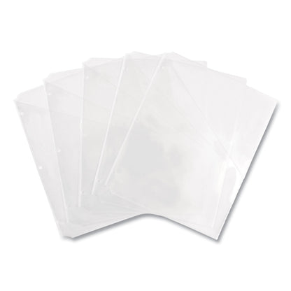 Avery Binder Pockets, 3-Hole Punched, 9.25 x 11, Clear, 5/Pack