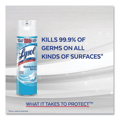 LYSOL Disinfectant Spray, Crisp Linen, 19 oz Aerosol Spray, 2/Pack, 4 Packs/Carton