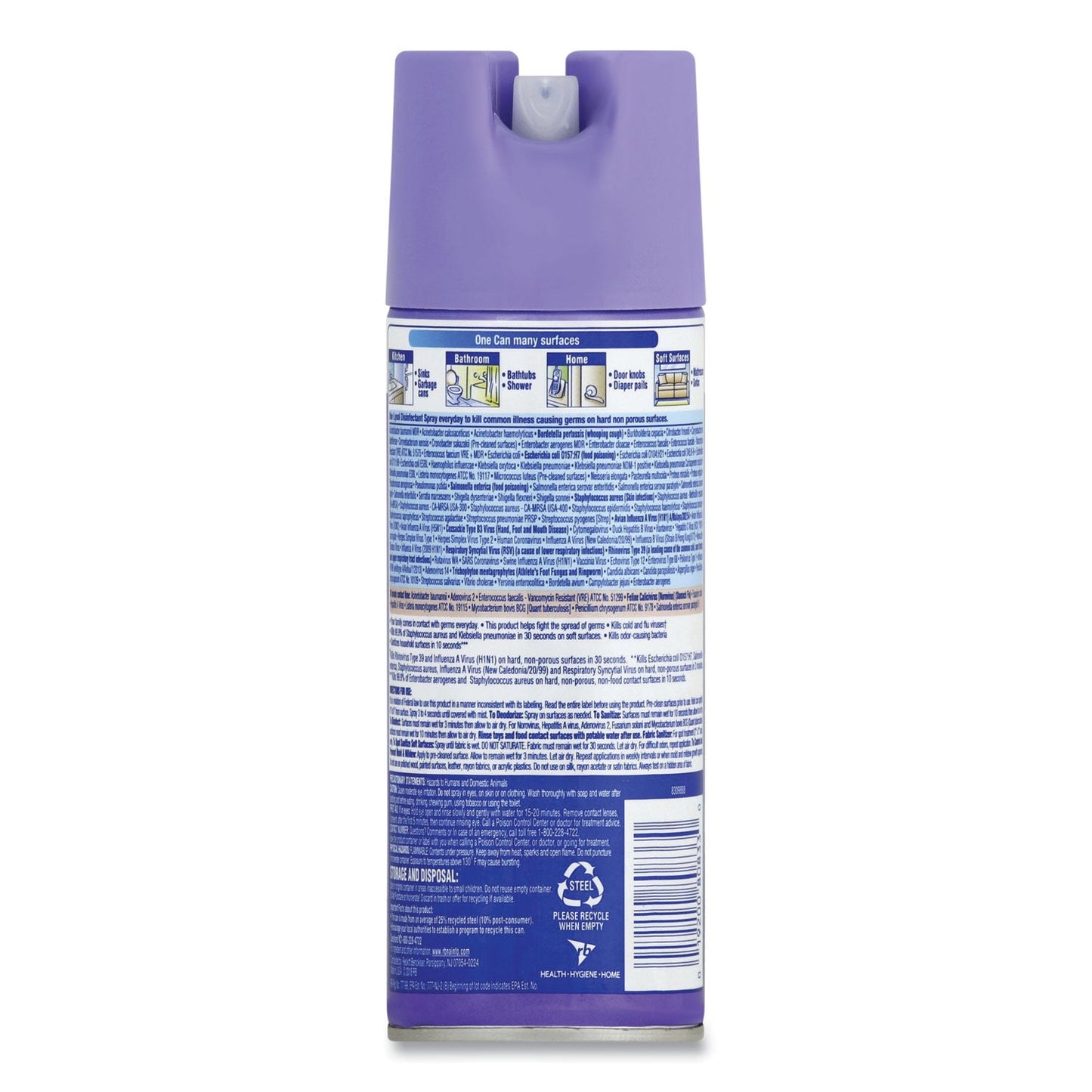 LYSOL Disinfectant Spray, Early Morning Breeze, 12.5 oz Aerosol Spray, 12/Carton