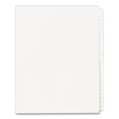 Avery Blank Tab Legal Exhibit Index Divider Set, 25-Tab, 11 x 8.5, White, 1 Set