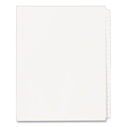 Avery Blank Tab Legal Exhibit Index Divider Set, 25-Tab, 11 x 8.5, White, 1 Set