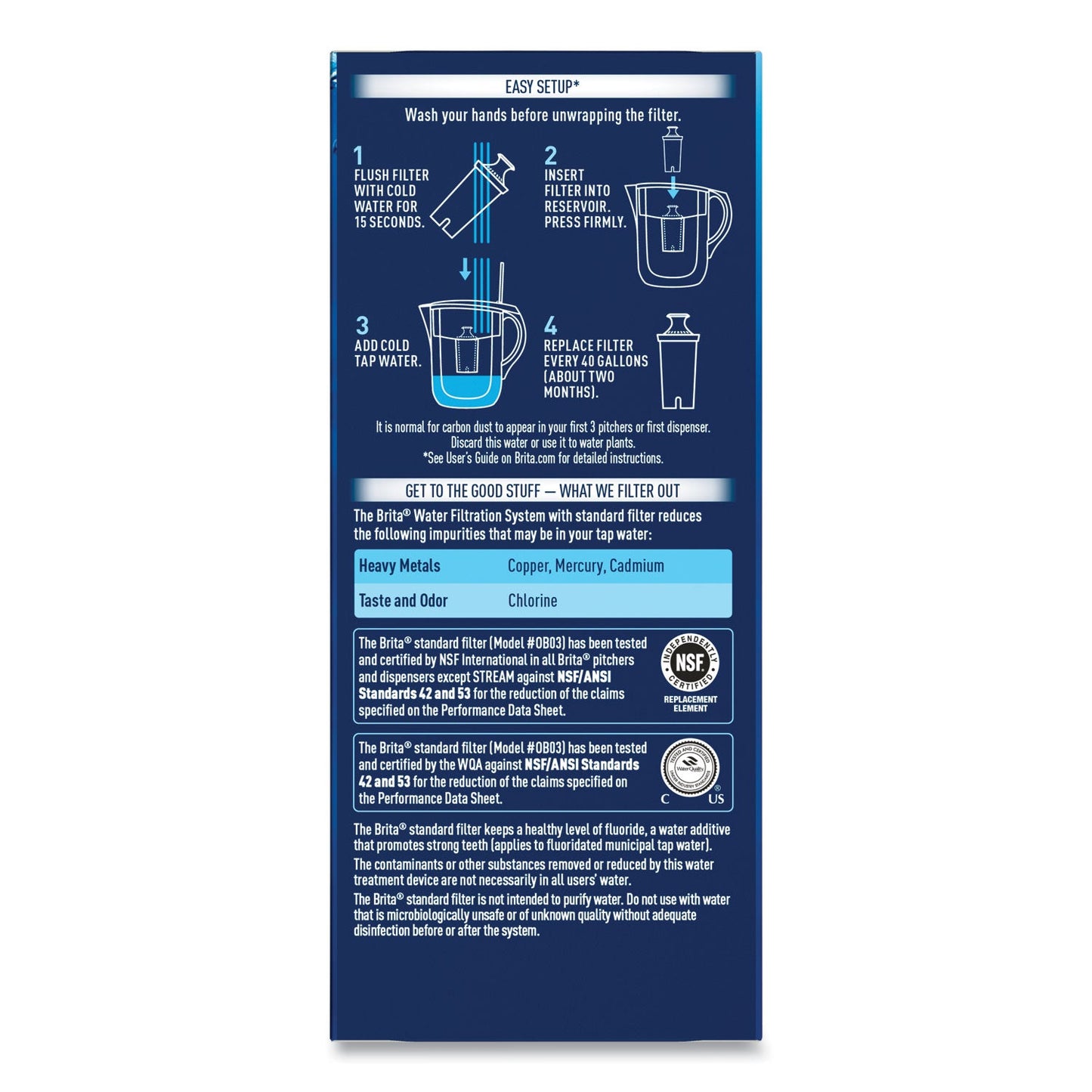 Brita Water Filter Pitcher Advanced Replacement Filters, 3/Pack