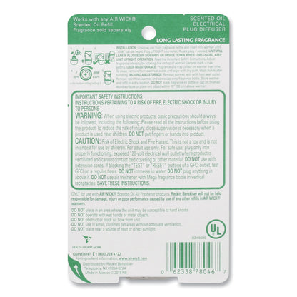 Air Wick Scented Oil Warmer, 1.75" x 2.69" x 3.63", White/Gray, 6/Carton