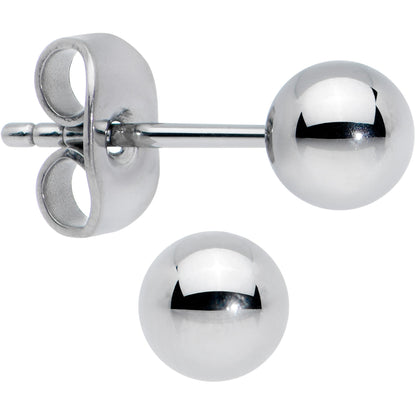 20G 5mm Ball End Grade 23 Titanium Post Stud Earrings