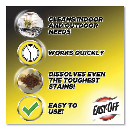 EASY-OFF Heavy Duty Cleaner Degreaser, 32 oz Spray Bottle, 6/Carton