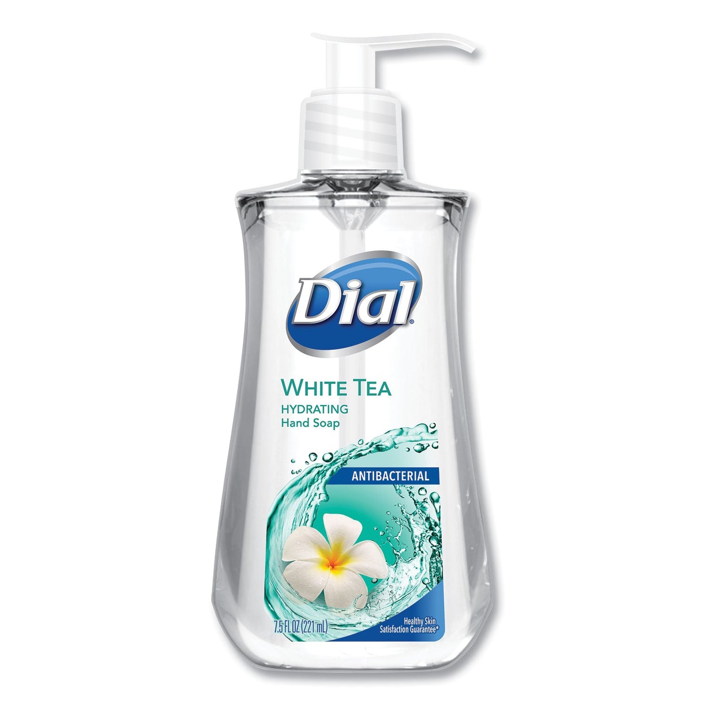 Dial Antibacterial Liquid Soap, White Tea, 7.5 oz Pump Bottle