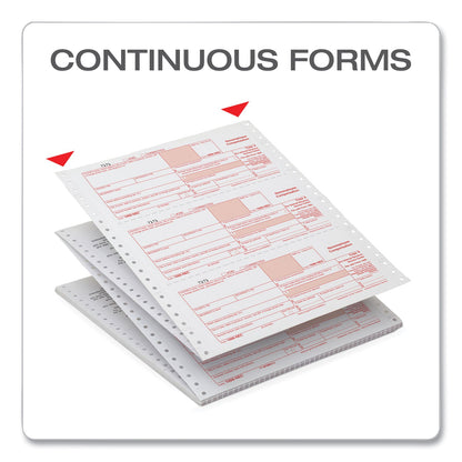 TOPS Four-Part 1099-NEC Continuous Tax Forms, 8.5 x 11, 2/Page, 24/Pack