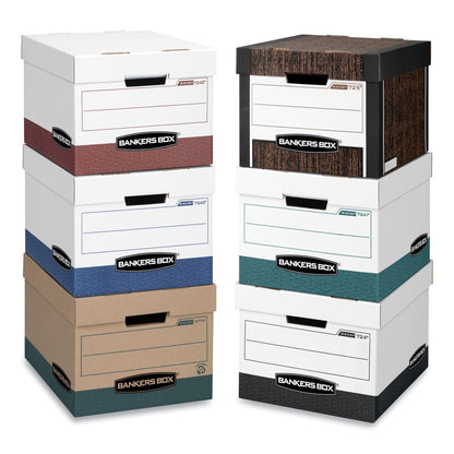 Bankers Box STOR/FILE Medium-Duty 100% Recycled Storage Boxes, Letter/Legal Files, 12" x 16.25" x 10.5", Kraft, 20/Carton