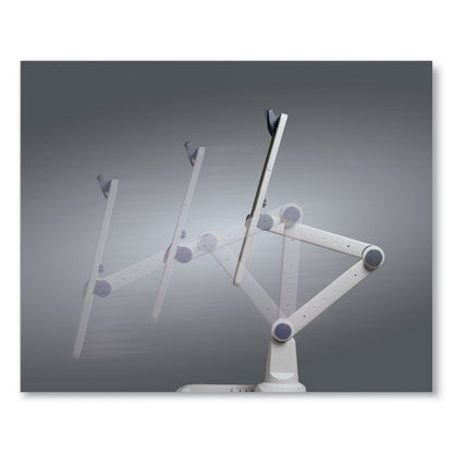 Fellowes Flex Arm Weighted Base Copyholder,150 Sheet Capacity, Plastic, Platinum/Graphite