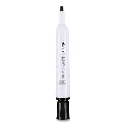 Universal Dry Erase Marker Value Pack, Broad Chisel Tip, Black, 36/Pack