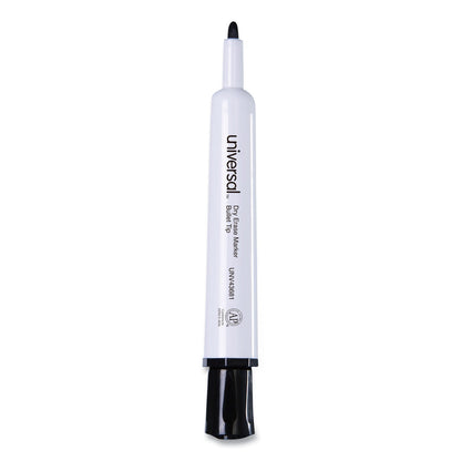 Universal Dry Erase Marker, Medium Bullet Tip, Black, Dozen