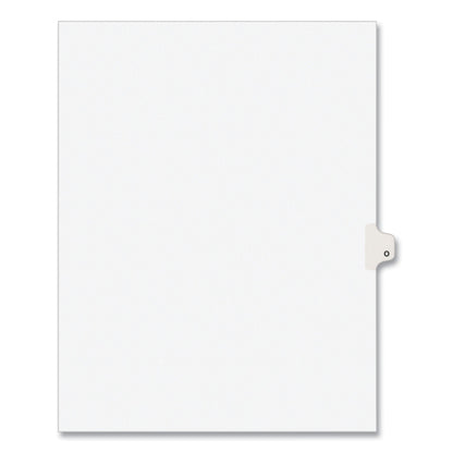 Avery Preprinted Legal Exhibit Side Tab Index Dividers, Avery Style, 26-Tab, O, 11 x 8.5, White, 25/Pack, (1415)