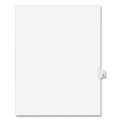 Avery Preprinted Legal Exhibit Side Tab Index Dividers, Avery Style, 26-Tab, Q, 11 x 8.5, White, 25/Pack, (1417)