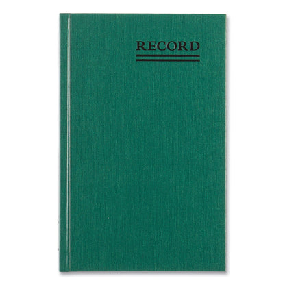 National Emerald Series Account Book, Green Cover, 9.63 x 6.25 Sheets, 200 Sheets/Book