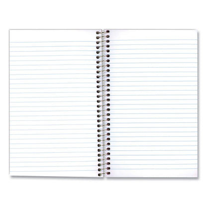 National Single-Subject Wirebound Notebooks, 1 Subject, Medium/College Rule, Kolor Kraft Blue Front Cover, 9.5 x 6, 80 Sheets