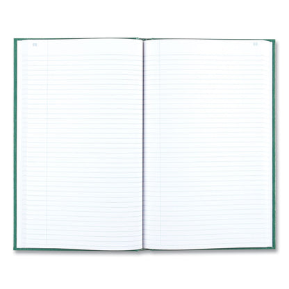 National Emerald Series Account Book, Green Cover, 12.25 x 7.25 Sheets, 500 Sheets/Book