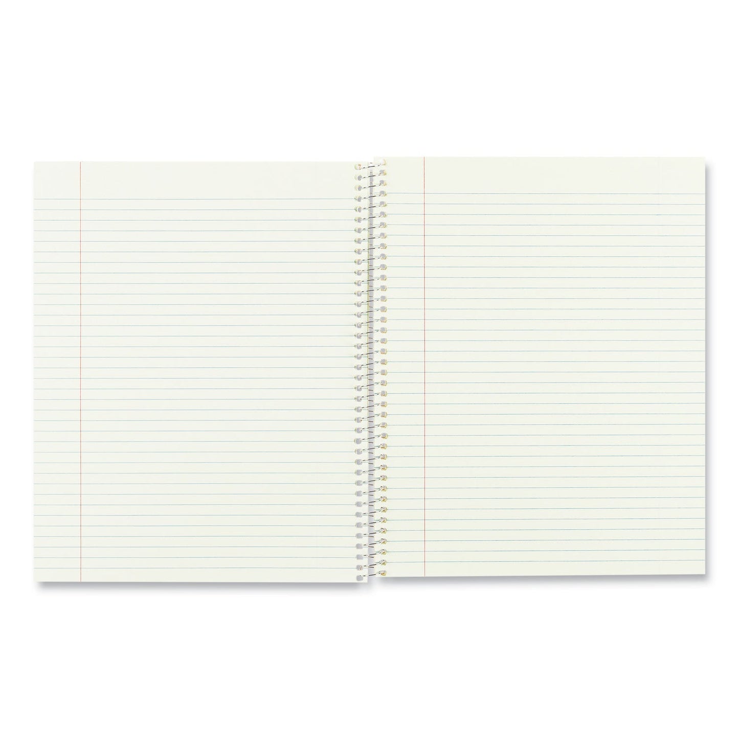 National Single-Subject Wirebound Notebooks, 1 Subject, Narrow Rule, Brown Cover, 10 x 8, 80 Eye-Ease Green Sheets