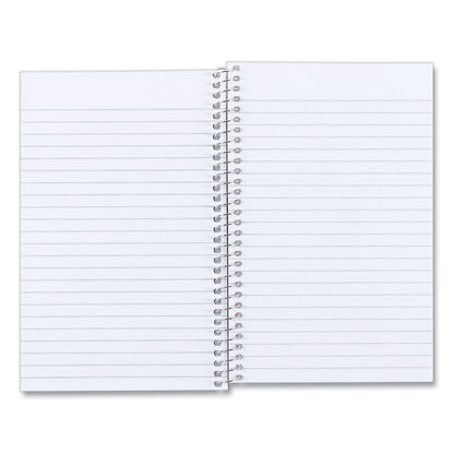 National Single-Subject Wirebound Notebooks, 1 Subject, Medium/College Rule, Kolor Kraft Blue Front Cover, 7.75 x 5, 80 Sheets