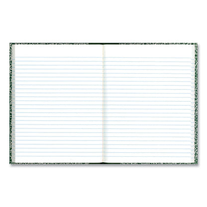National Lab Notebook, Wide/Legal Rule, Green Marble Cover, 10.13 x 7.88, 96 Sheets