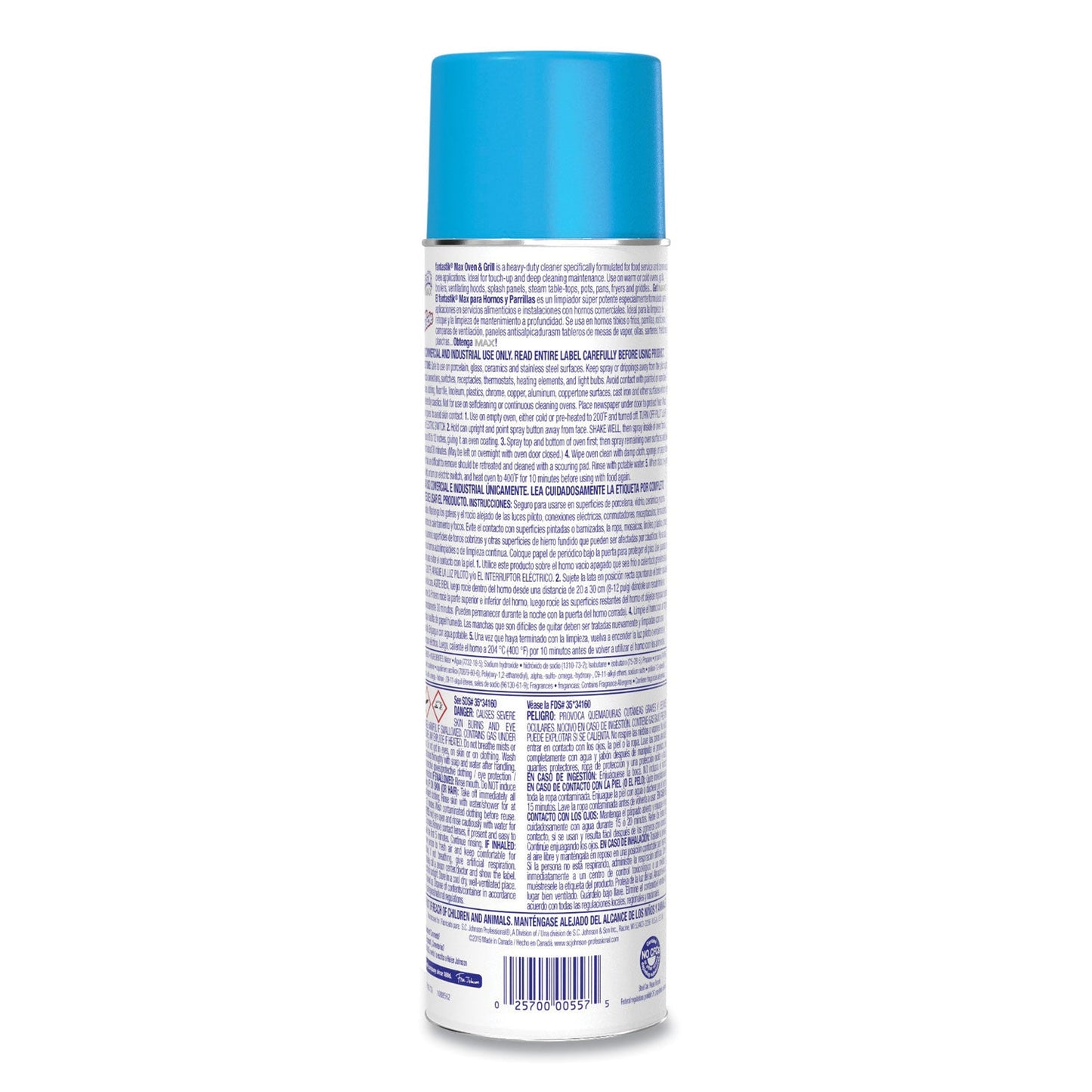 Fantastik MAX Oven and Grill Cleaner, 20 oz Aerosol Can, 6/Carton