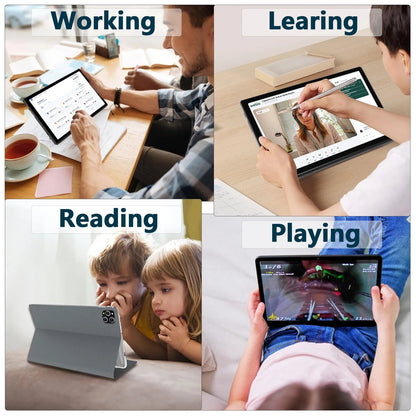 Tablet 2026 Newest Android 14 Tablet, 10 Inch Tablet,5G Wi-Fi Tablet Computer,2 in 1 Tablet with Keyboard, 128GB ROM+16(8+8)GB RAM + 1TB Expand,Octa-Core Processor,1920 * 1200 Ips,Bluetooth,Gps,Black