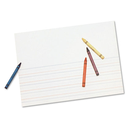 Pacon Multi-Program Picture Story Paper, 16 lb, 5/8" Long Rule, One-Sided, 9 x 12, 500/Pack