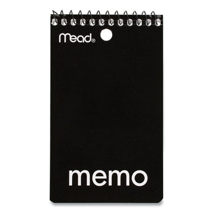 Mead Wirebound Memo Pad with Wall-Hanger Eyelet, Medium/College Rule, Randomly Assorted Cover Colors, 60 White 3 x 5 Sheets