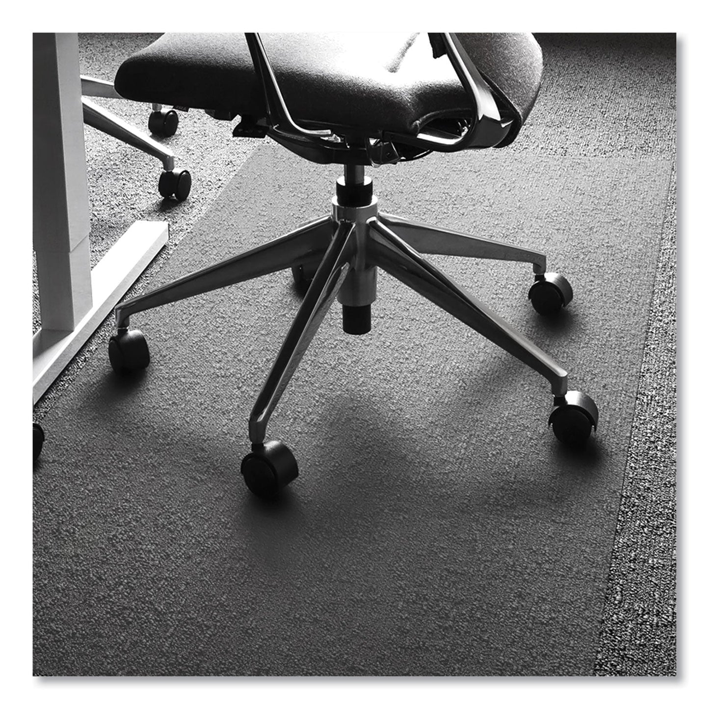 Floortex Cleartex Ultimat XXL Polycarb Square Office Mat for Carpets, 59 x 79, Clear