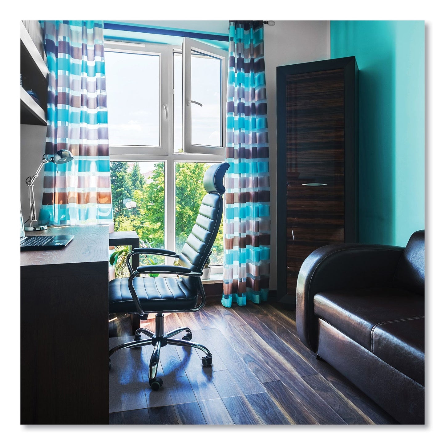 Floortex Cleartex Ultimat Polycarbonate Chair Mat for Hard Floors, 48 x 53, Clear