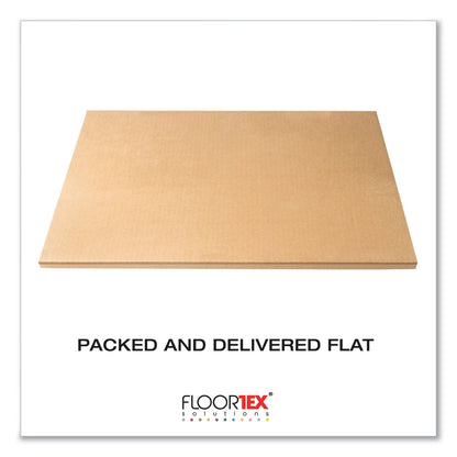Floortex Cleartex Advantagemat Phthalate Free PVC Chair Mat for Low Pile Carpet, 53 x 45, Clear