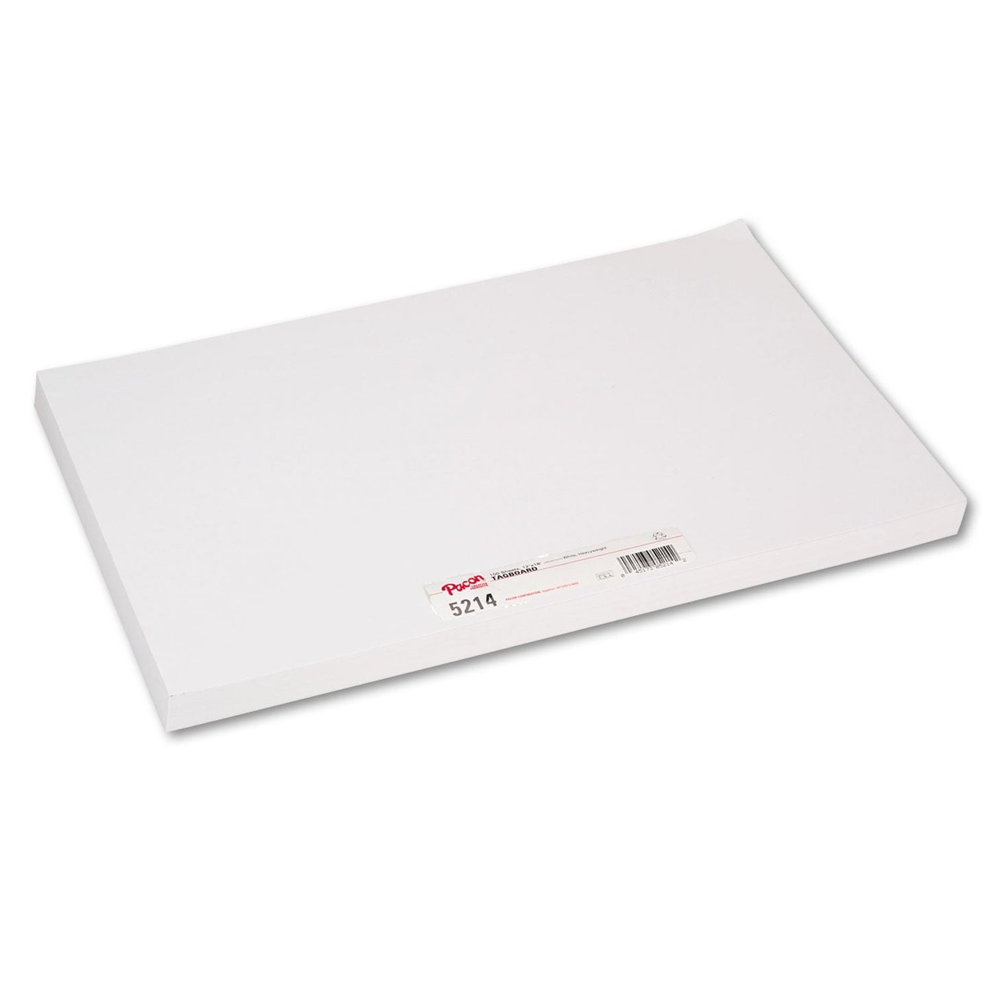 Pacon Heavyweight Tagboard, 12 x 18, White, 100/Pack