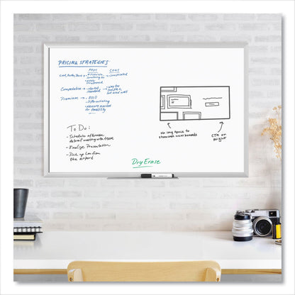 U Brands Melamine Dry Erase Board, 36 x 24, White Surface, Silver Frame