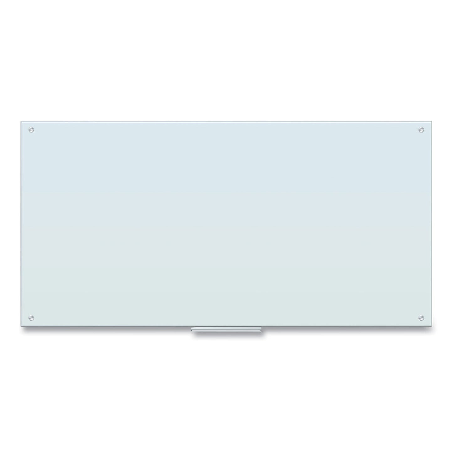U Brands Glass Dry Erase Board, 72 x 36, White Surface