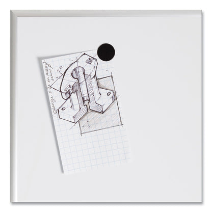 U Brands Heavy-Duty Board Magnets, Circles, Black, 0.75" Diameter, 20/Pack