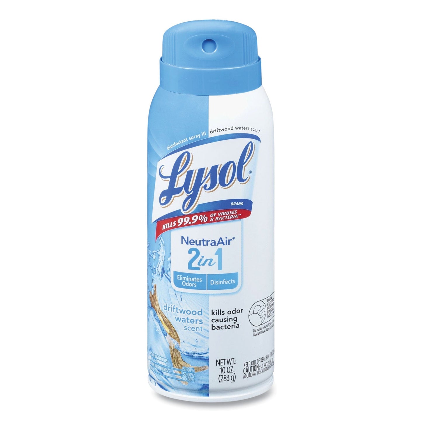 LYSOL 2 in 1 Disinfectant Spray III, Driftwood, 10 oz Aerosol Spray, 6/Carton