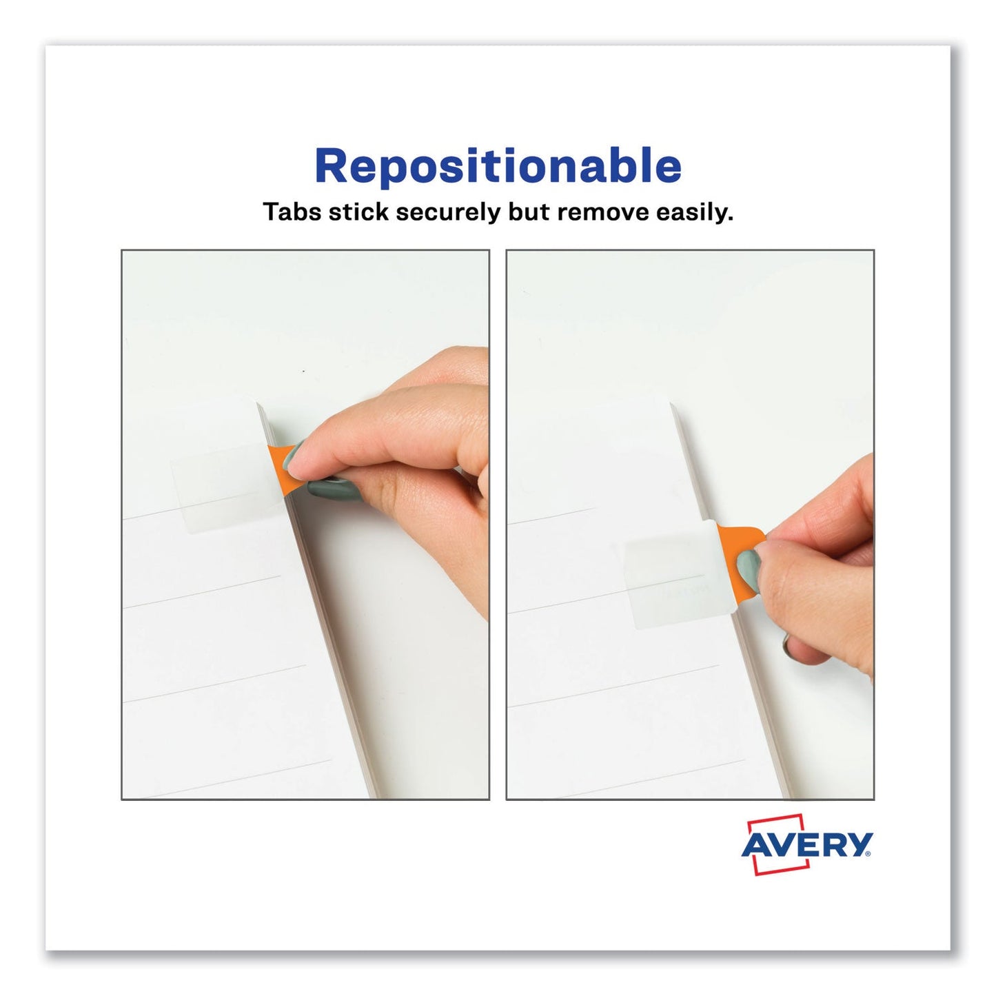 Avery Ultra Tabs Repositionable Tabs, Mini Tabs: 1" x 1.5", 1/5-Cut, Assorted Neon Colors, 40/Pack
