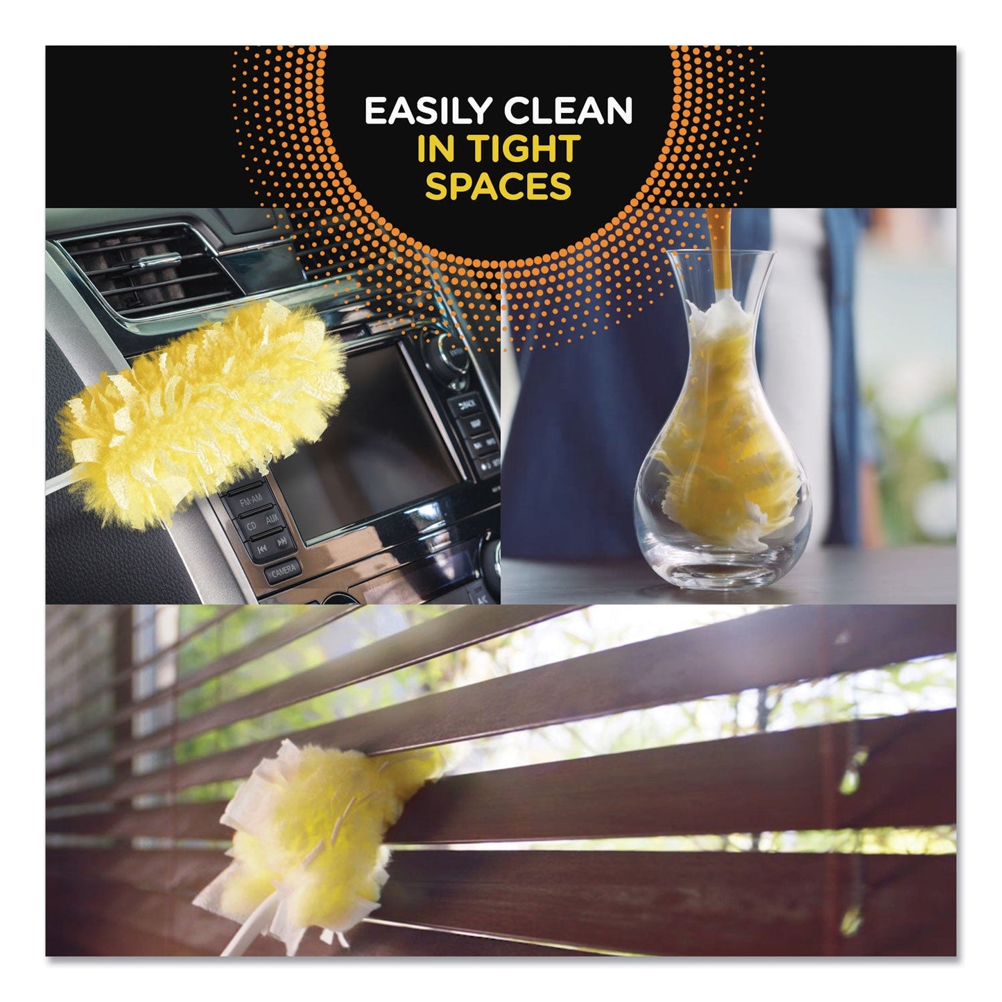 Swiffer Heavy Duty Dusters Starter Kit, 6" Handle with Two Disposable Dusters
