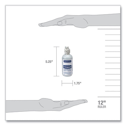PhysiciansCare First Aid Refill Components Disposable Eye Wash, 4 oz Bottle