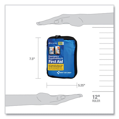 PhysiciansCare Soft-Sided First Aid and Emergency Kit, 105 Pieces, Soft Fabric Case