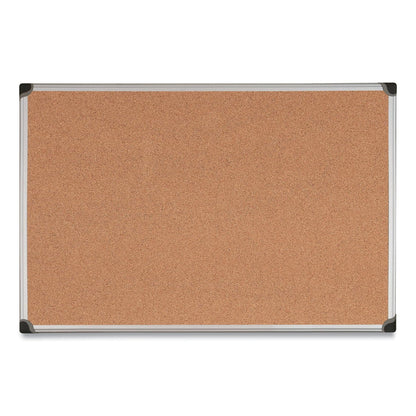 MasterVision Value Cork Bulletin Board with Aluminum Frame, 48 x 71, Natural