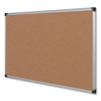 MasterVision Value Cork Bulletin Board with Aluminum Frame, 48 x 71, Natural